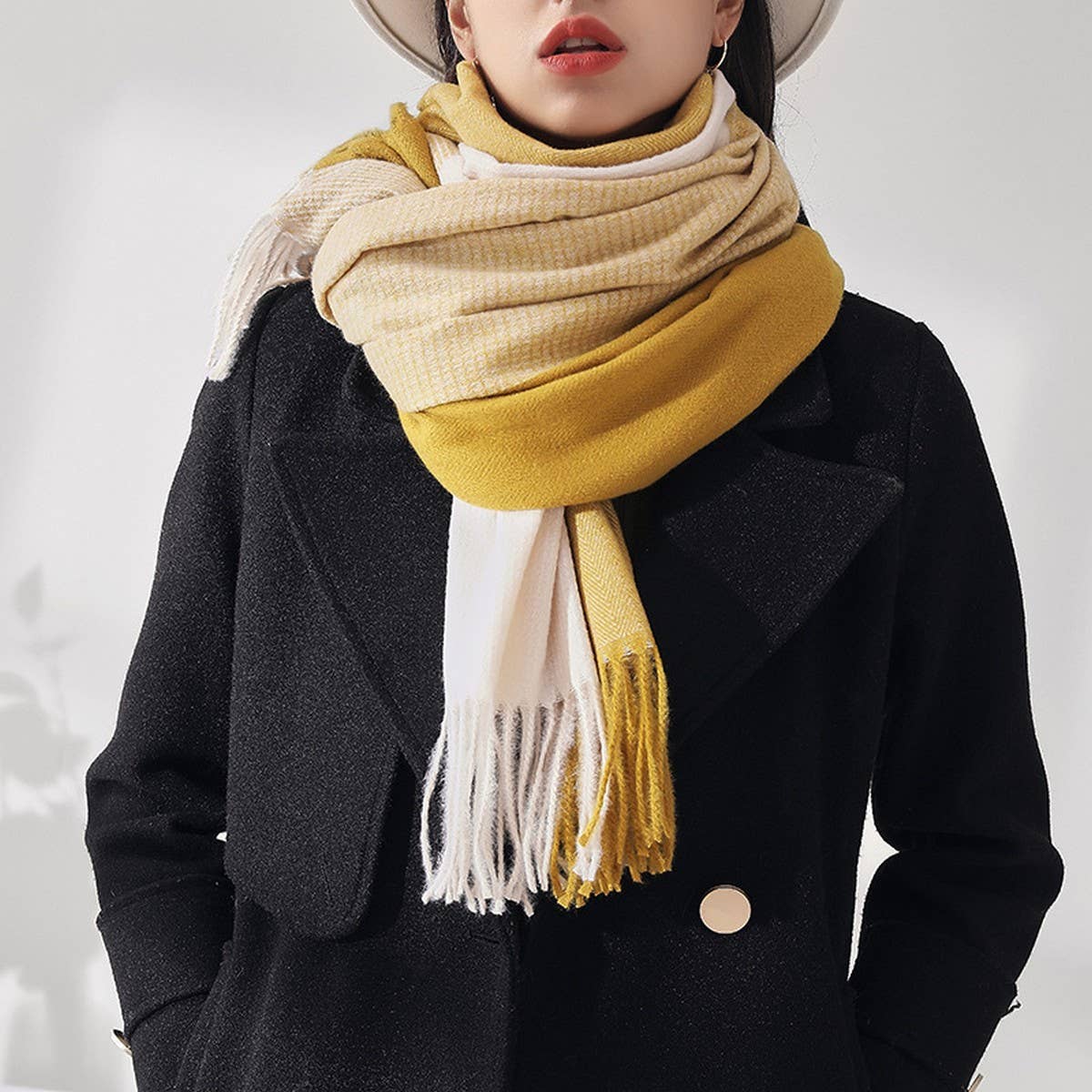 SOFT PASHMINA SHAWL SOLID SHAWL WRAP SCARF_CWASC0200