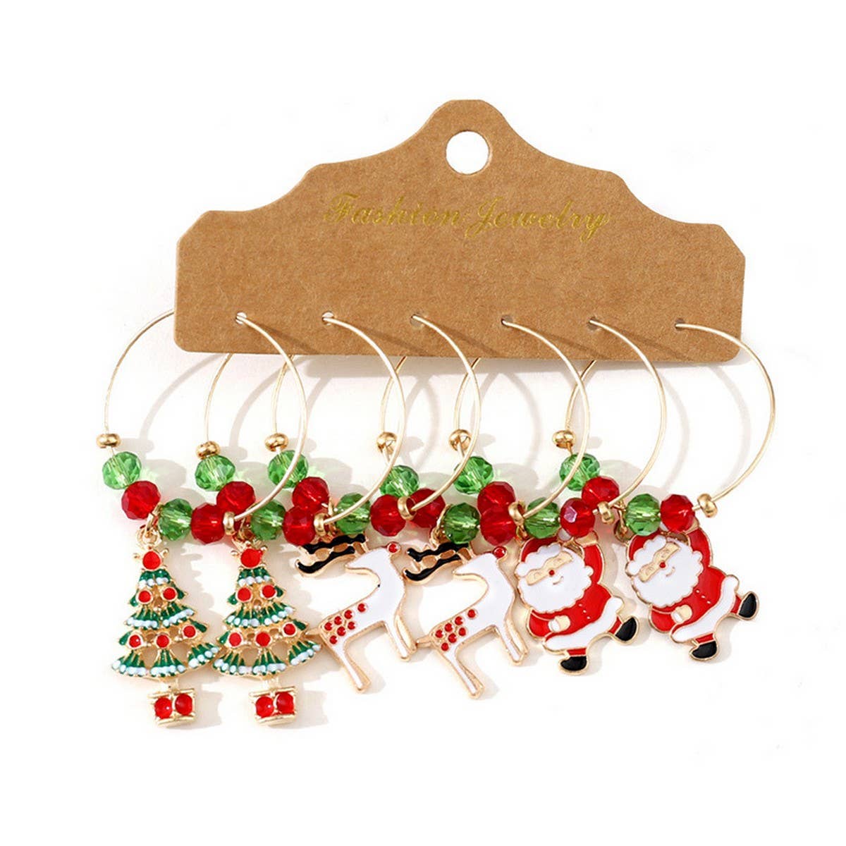 PERSONALIZED SIMPLE CHRISTMAS HOLIDAY EARRINGS_CWAJE1987