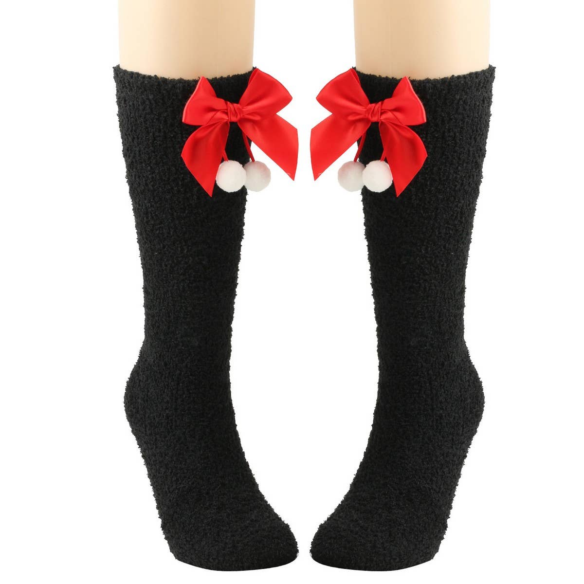 CWMS02684_CHRISTMAS KNEE HIGH SOCKS WARM LEG WARMERS