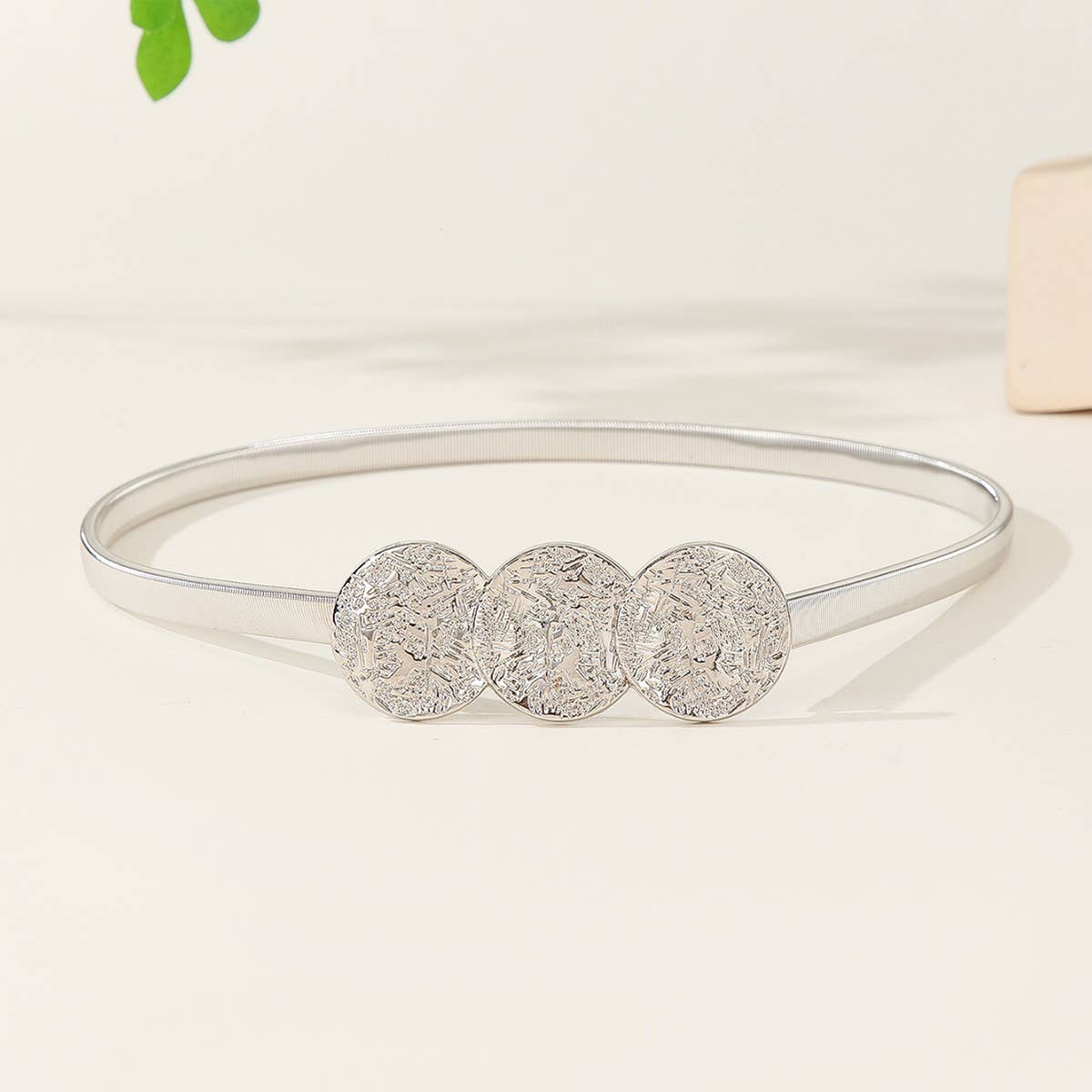 CWABE0967_FASHION ELASTIC WAIST CHAIN WAIST BELT