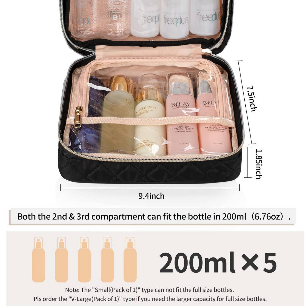 HANGING TRAVEL TOILETRY BAG COSMETIC BAG_CWAB2366