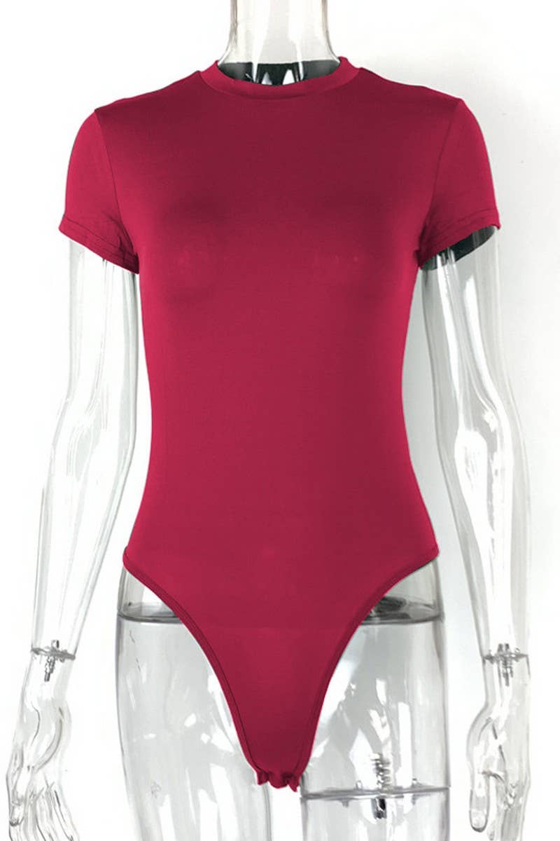 CWSJS1371_SUMMER NEW CASUAL SHORT-SLEEVED TIGHTS