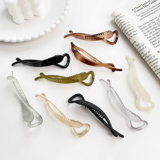 Simple banana clip vertical ponytail hair clip