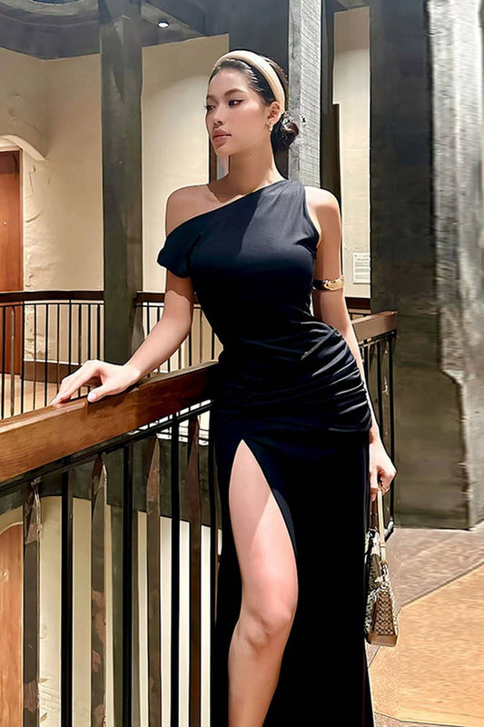 CWDMD5069_OFF SHOULDER SPLIT HEM BODYCON MAXI DRESS