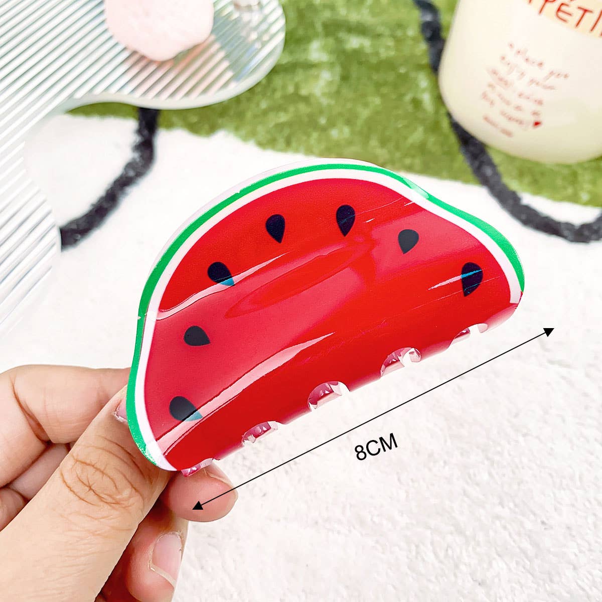 Cute Lemon Hair Claw for Girls, Shark Clip_CWAHA0385