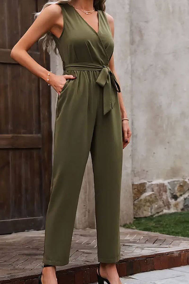CWSJS1518_SUMMER ELEGANT COMMUTER SLEEVELESS JUMPSUIT