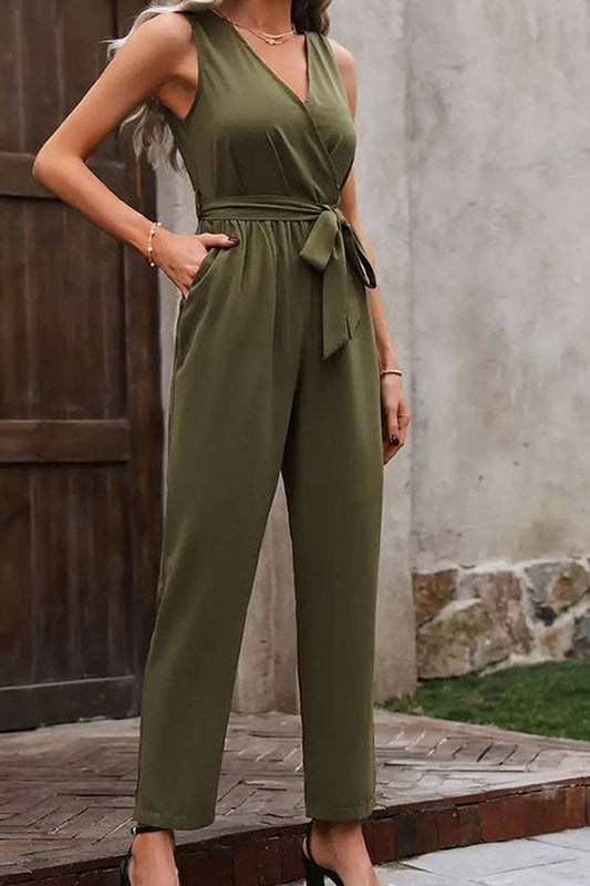 CWSJS1518_SUMMER ELEGANT COMMUTER SLEEVELESS JUMPSUIT