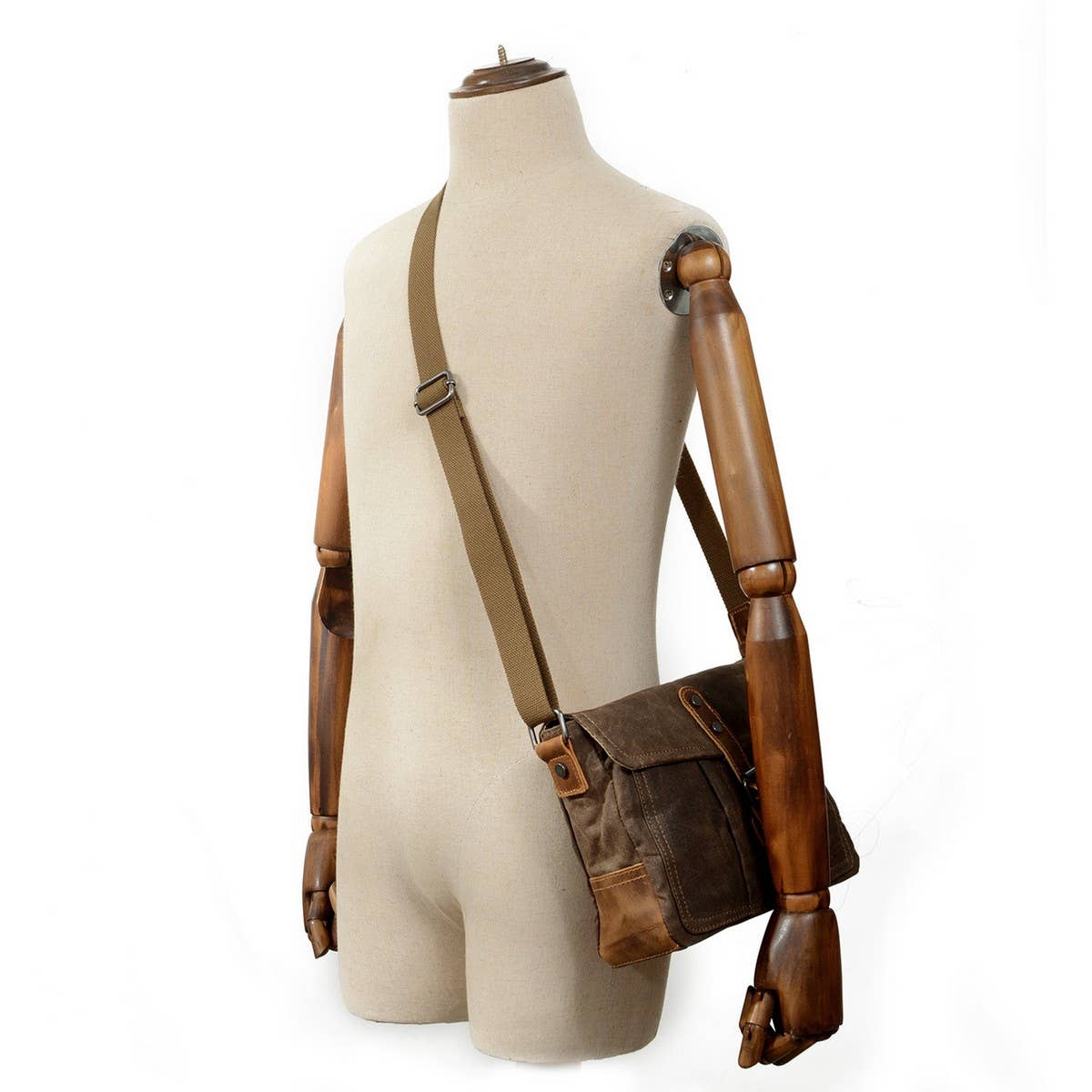 New Vintage Canvas Waterproof Satchel for Men_CWAB5558