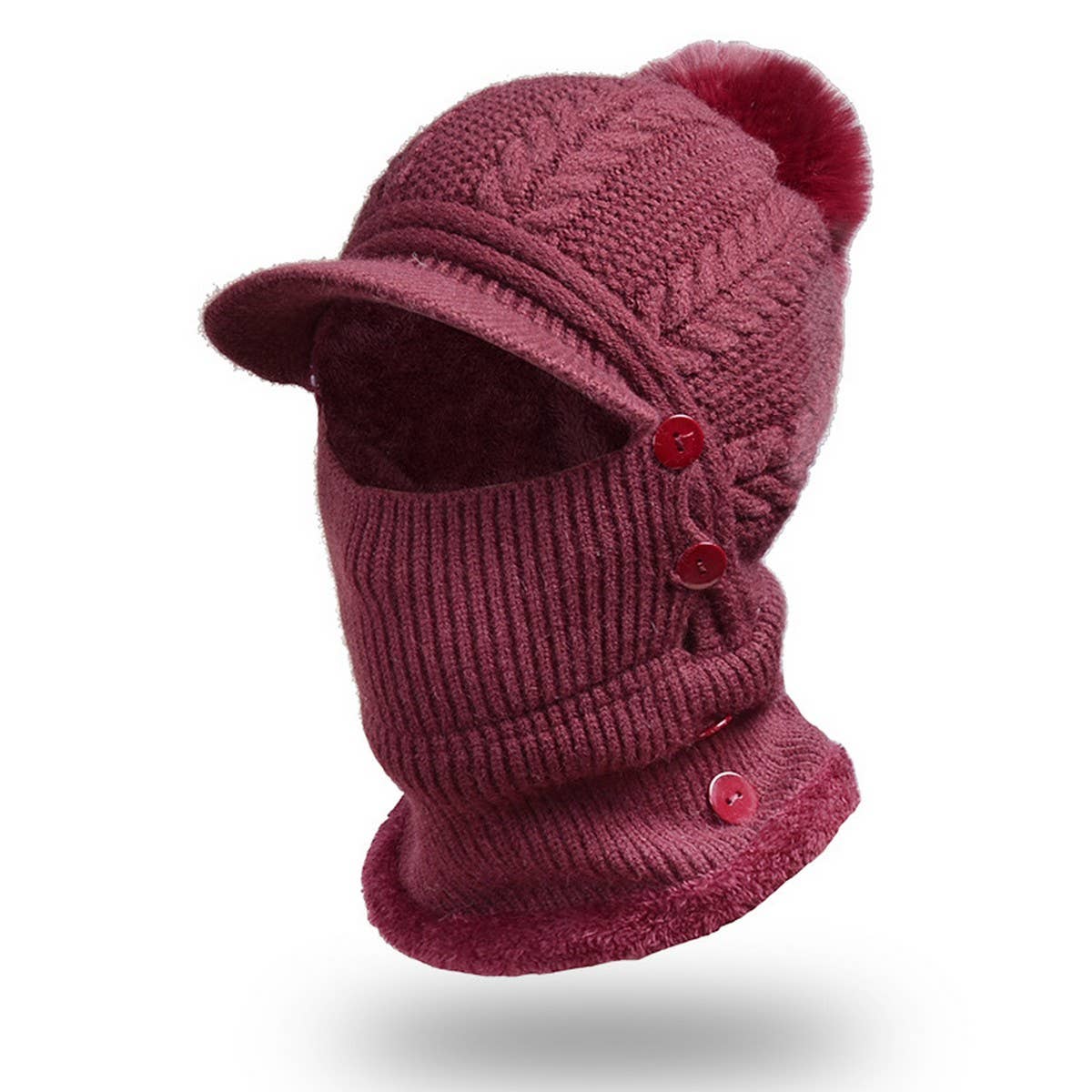 WINTER WOMEN'S KNITTED PULLOVER EARMUFFS HAT