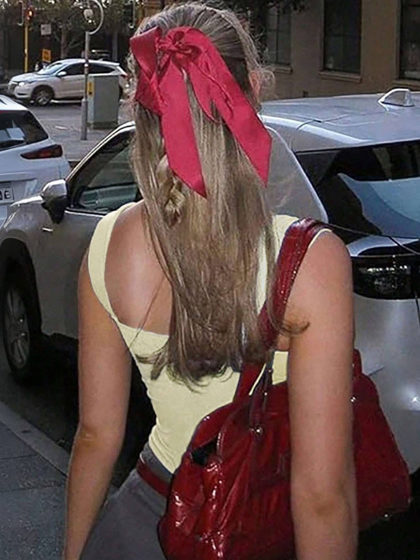 Bow lace tank top with halter crop cropped top