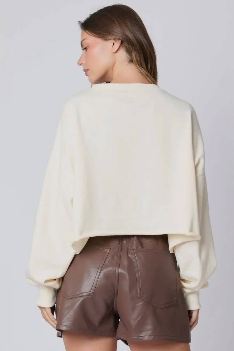 CWTBLL01263_HALLOWEEN PUMPKIN SEQUIN PULLOVER SWEATSHIRT