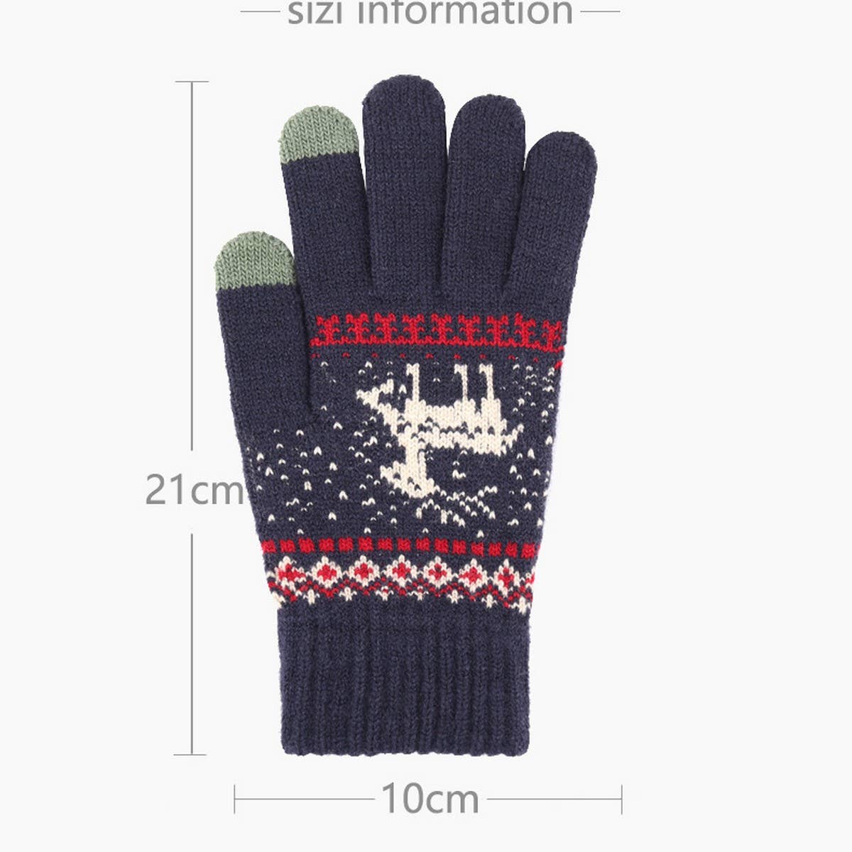 CUTE ELK FASHION KNITTED WARM TOUCH SCREEN GLOVES_CWAG0227