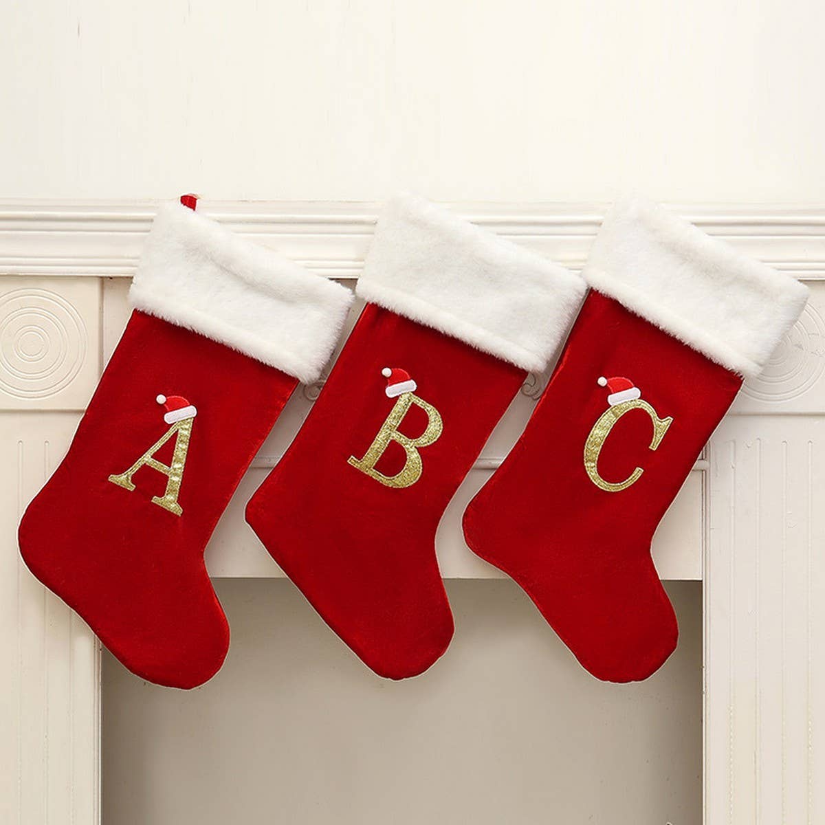 CWMM9401_CHRISTMAS TREE LETTER STOCKING DECORATION CHARM