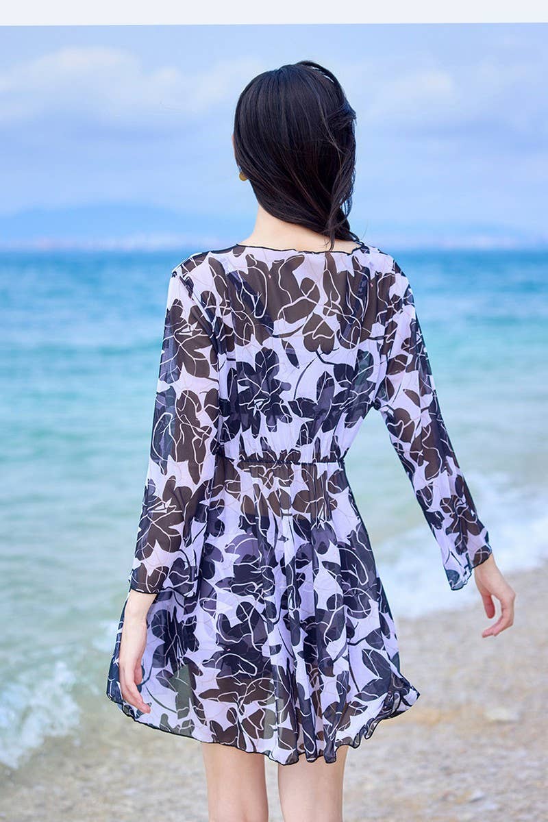 CWMW0861_LONG-SLEEVED SUN PROTECTION THREE-PIECESWIMSUIT