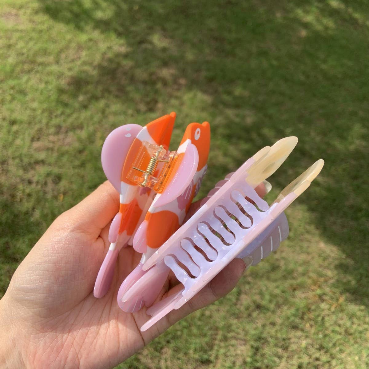Pink Clownfish Hair Claw - Cute Ocean Shark Clip_CWAHA2147