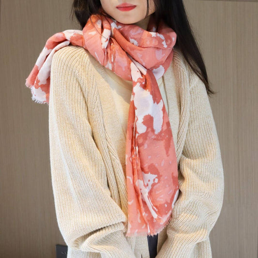 THIN PRINTED TIE-DYE SUNSCREEN SCARF