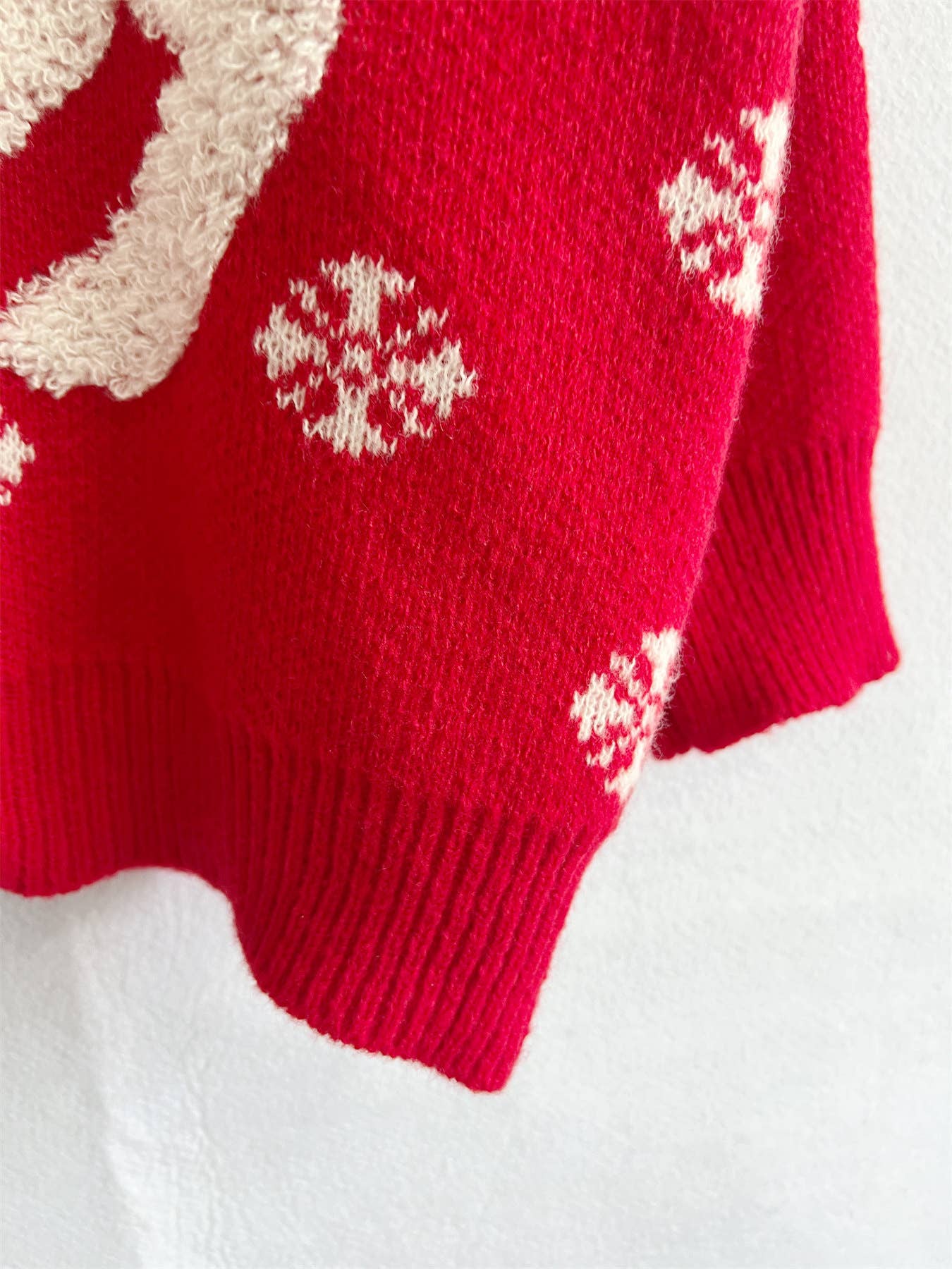Christmas reindeer jacquard knitted sweater