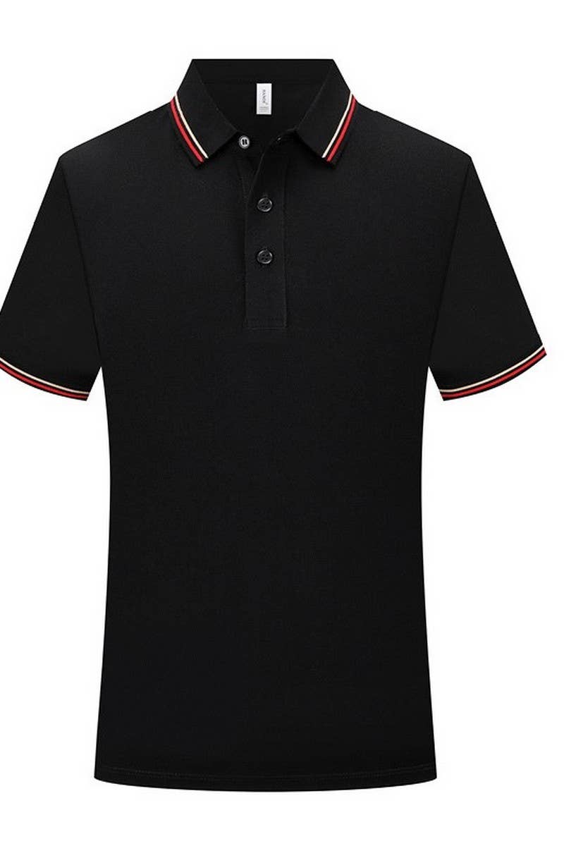 CWTBLS02446_BREATHABLE POLO SHORT SLEEVE CASUAL T-SHIRT