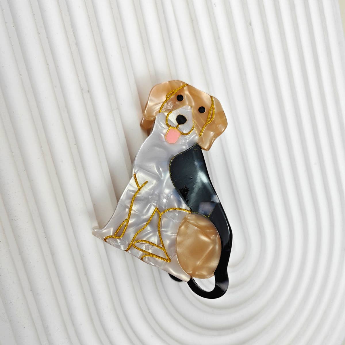 Cartoon Corgi Hair Claw Clip, Acetate Material_CWAHA6433