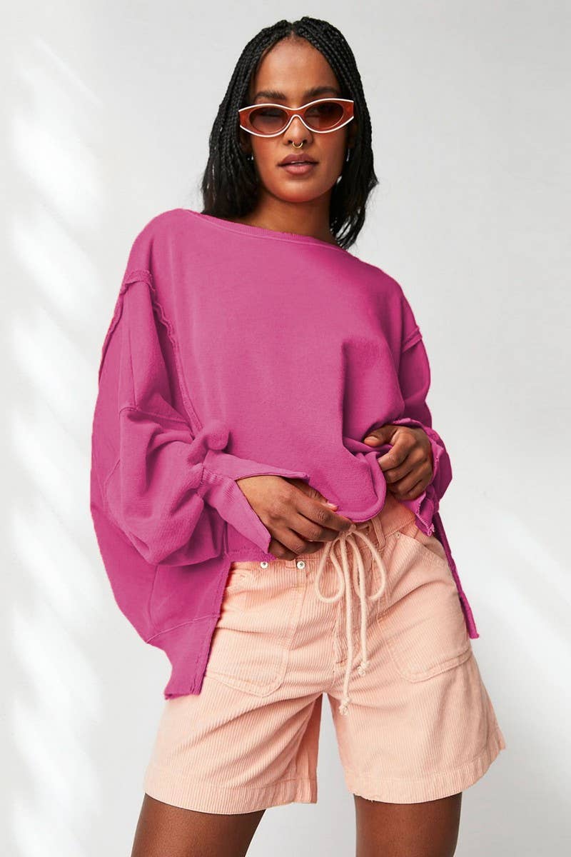 CWTBLL3989_CASUAL SPORTS LONG-SLEEVED CREW NECK SWEATSHIRT