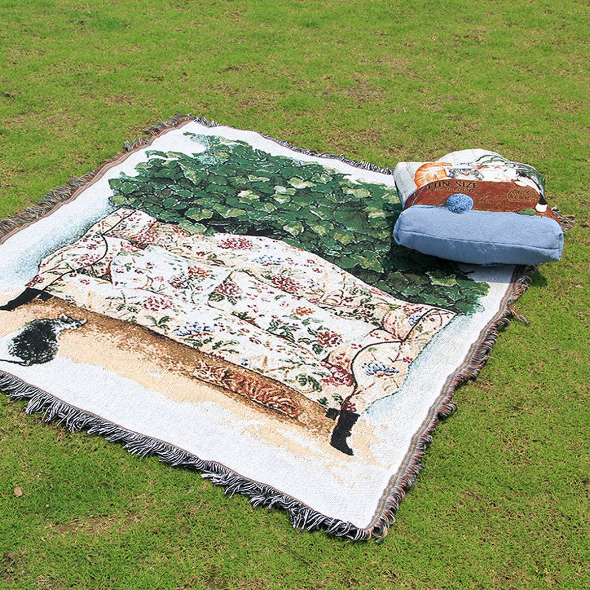 JACQUARD BLANKET SOFA BLANKET COVER BLANKET