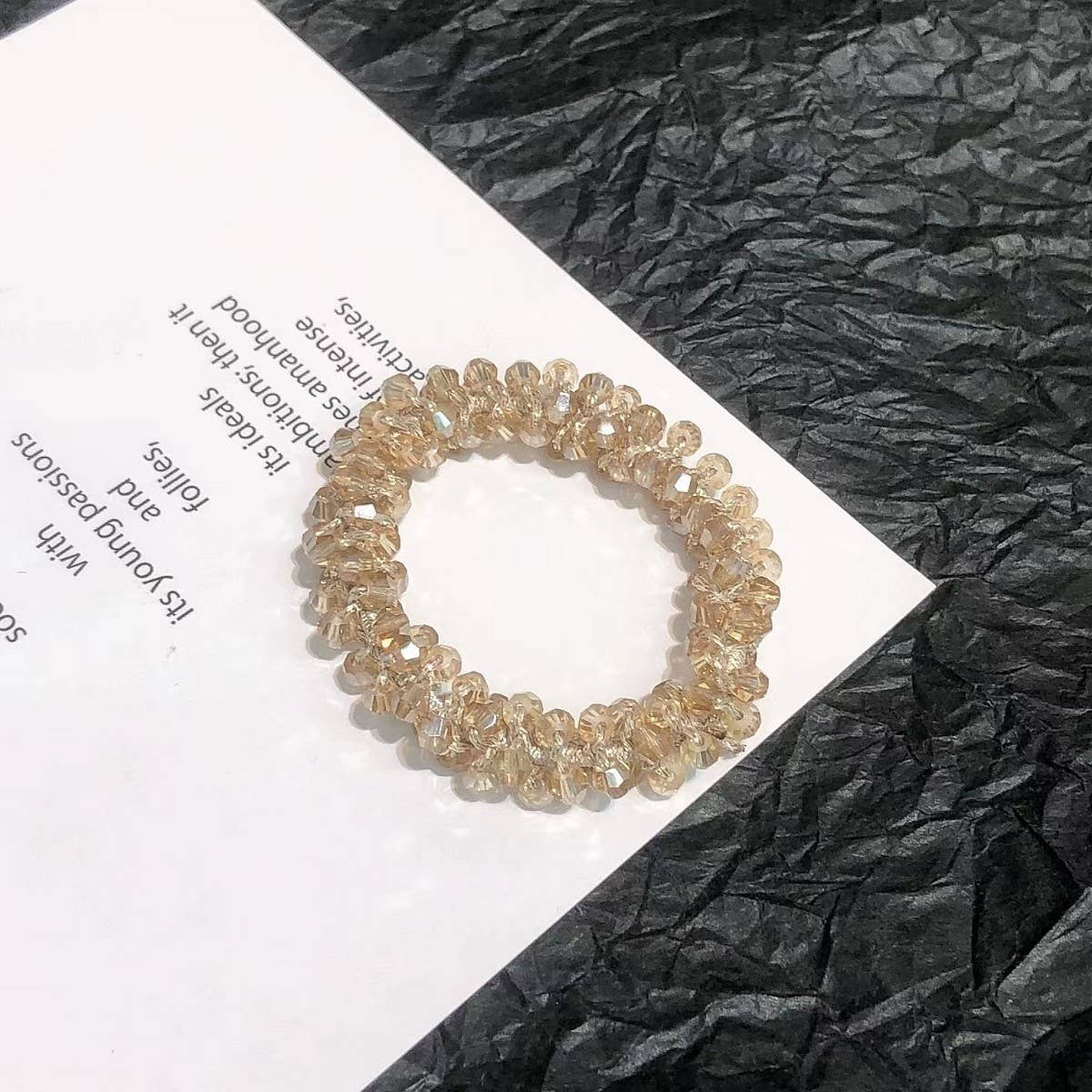 Cute Crystal Vintage Hair Tie Sweet Ponytail Band