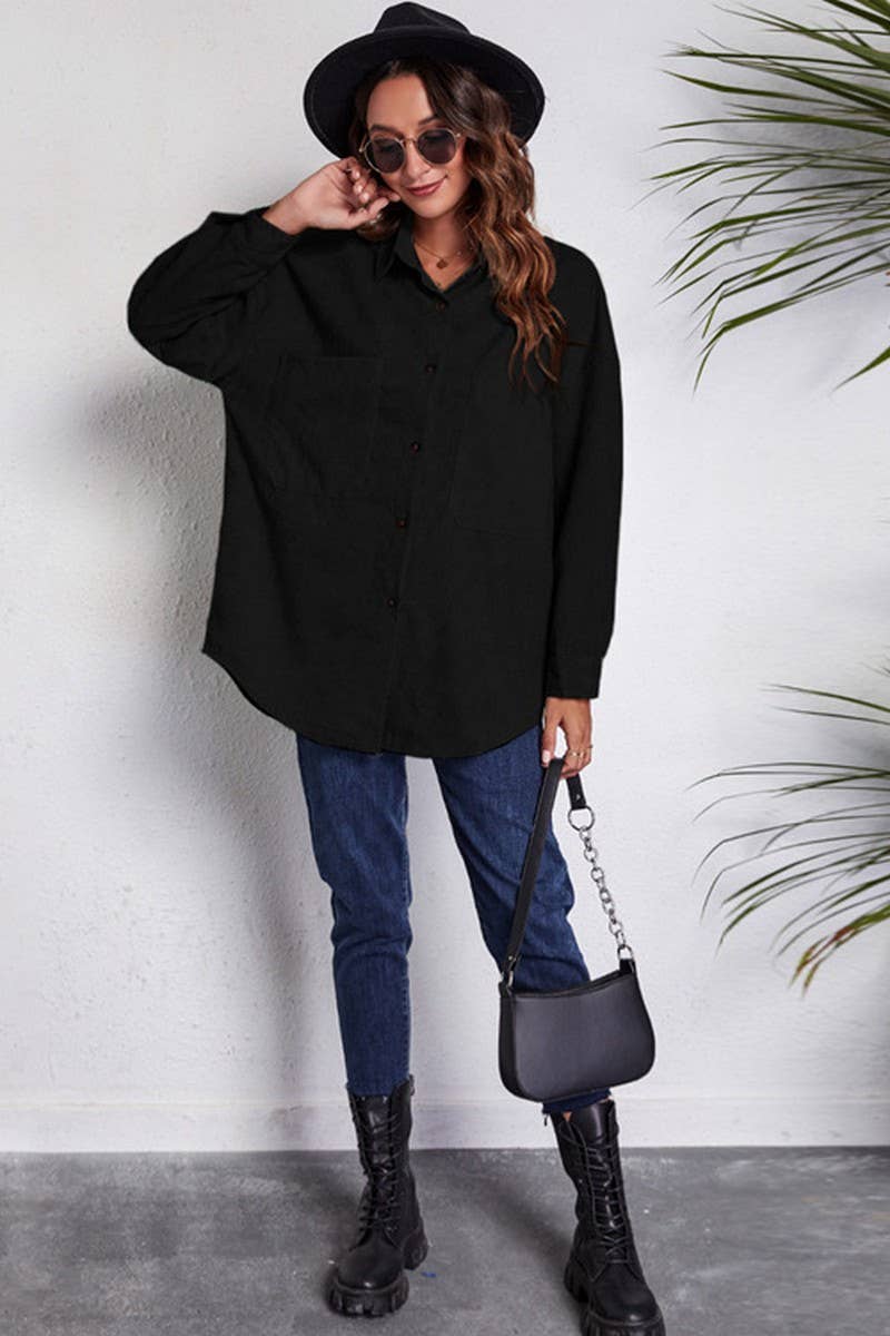 CWOCO1170_LOOSE CORDUROY DROPPED SHOULDER SHIRT JACKET