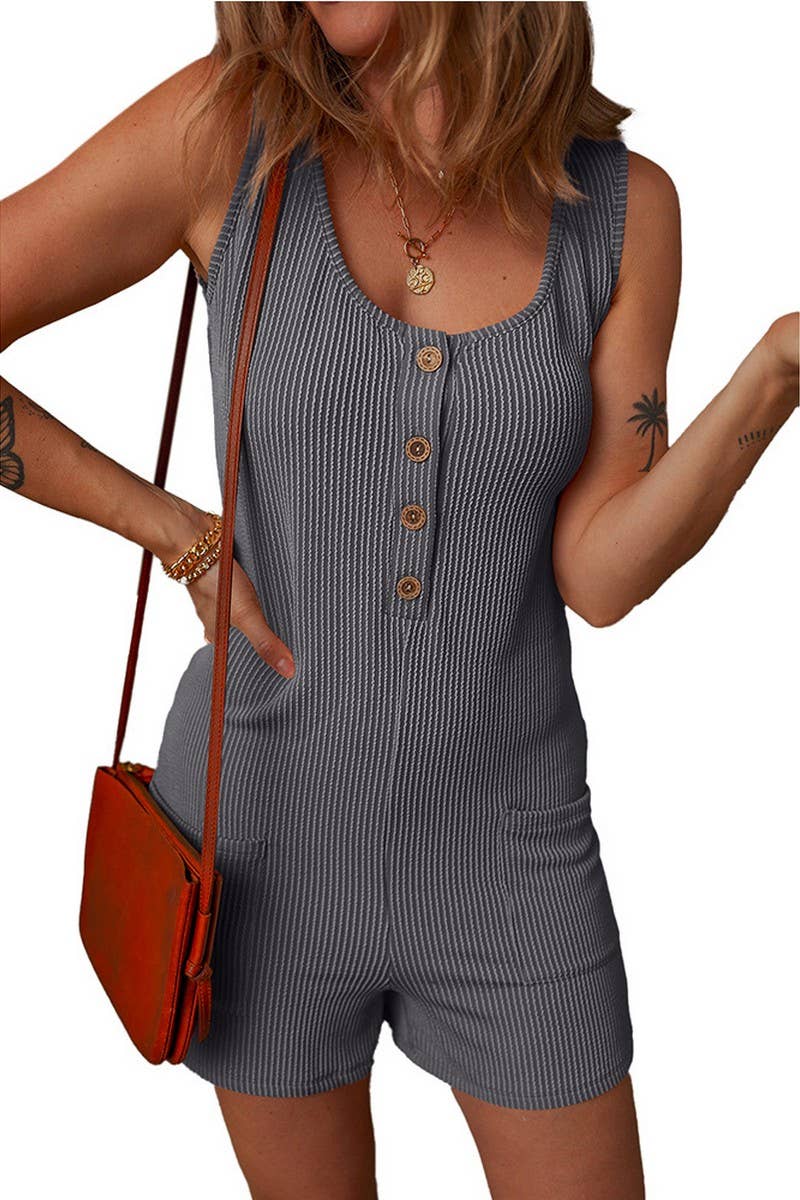 CWSJS1392_CONTRAST STRIPE SLEEVELESS TANK TOP JUMPSUIT