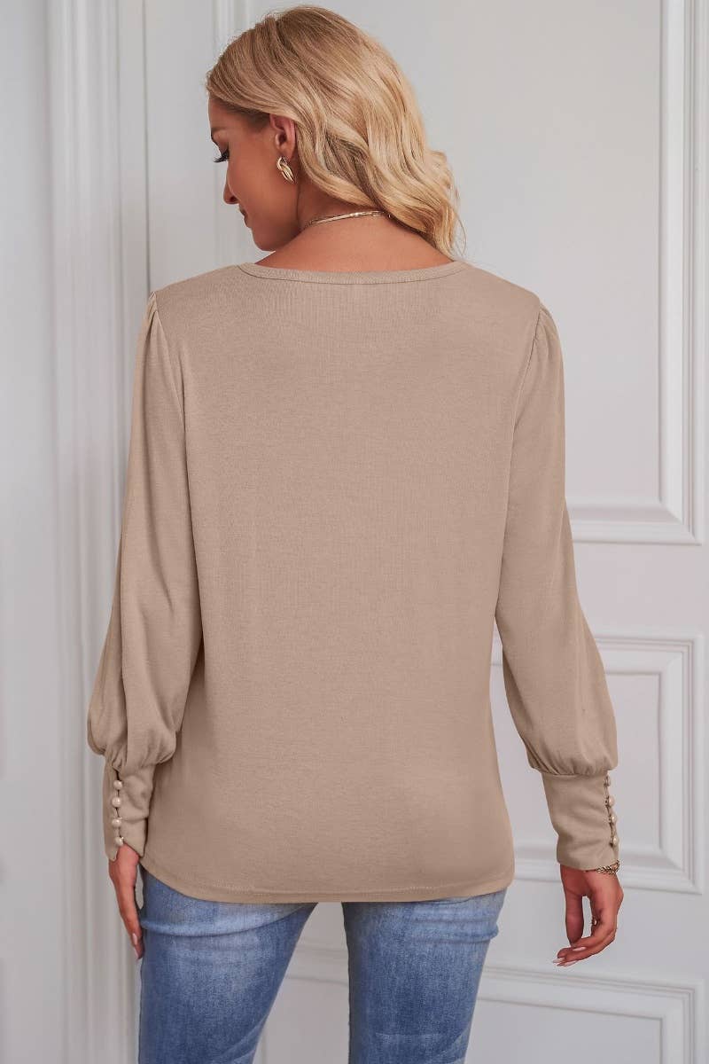 CWTBLL2609_WINTER LONG SLEEVE CREW NECK LOOSE TOP