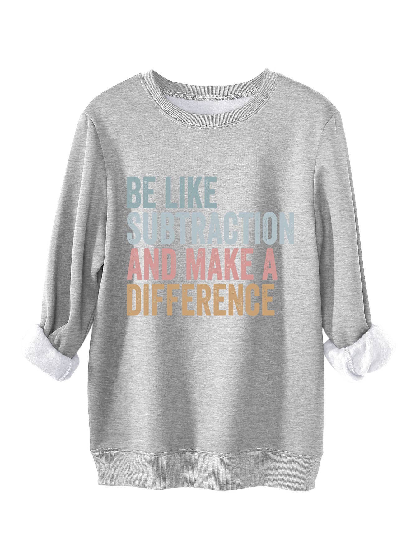 Be like subtraction printed thickened hoodie