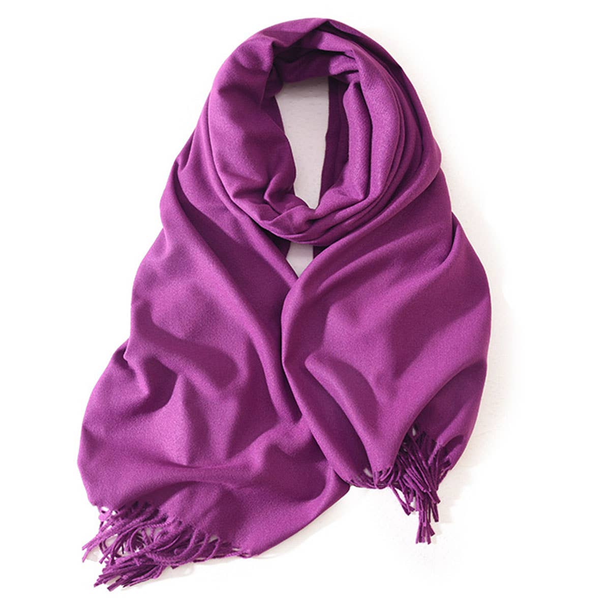 Winter Scarf Shawl - Soft Warm Fringe Design