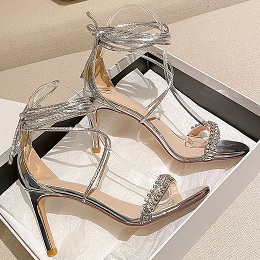 SEXY OPEN TOE STRAP HIGH HEELS SANDALS