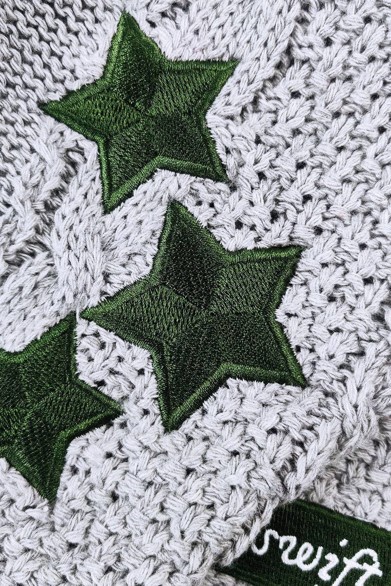 CWOCAL1794_SINGLE BREASTED KNIT EMBROIDERED CARDIGAN