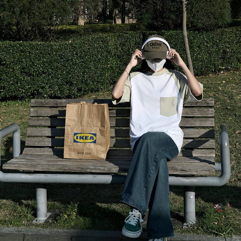 CWTTS0934_COLOR CONTRAST POCKET DESIGN CASUAL T SHIRT