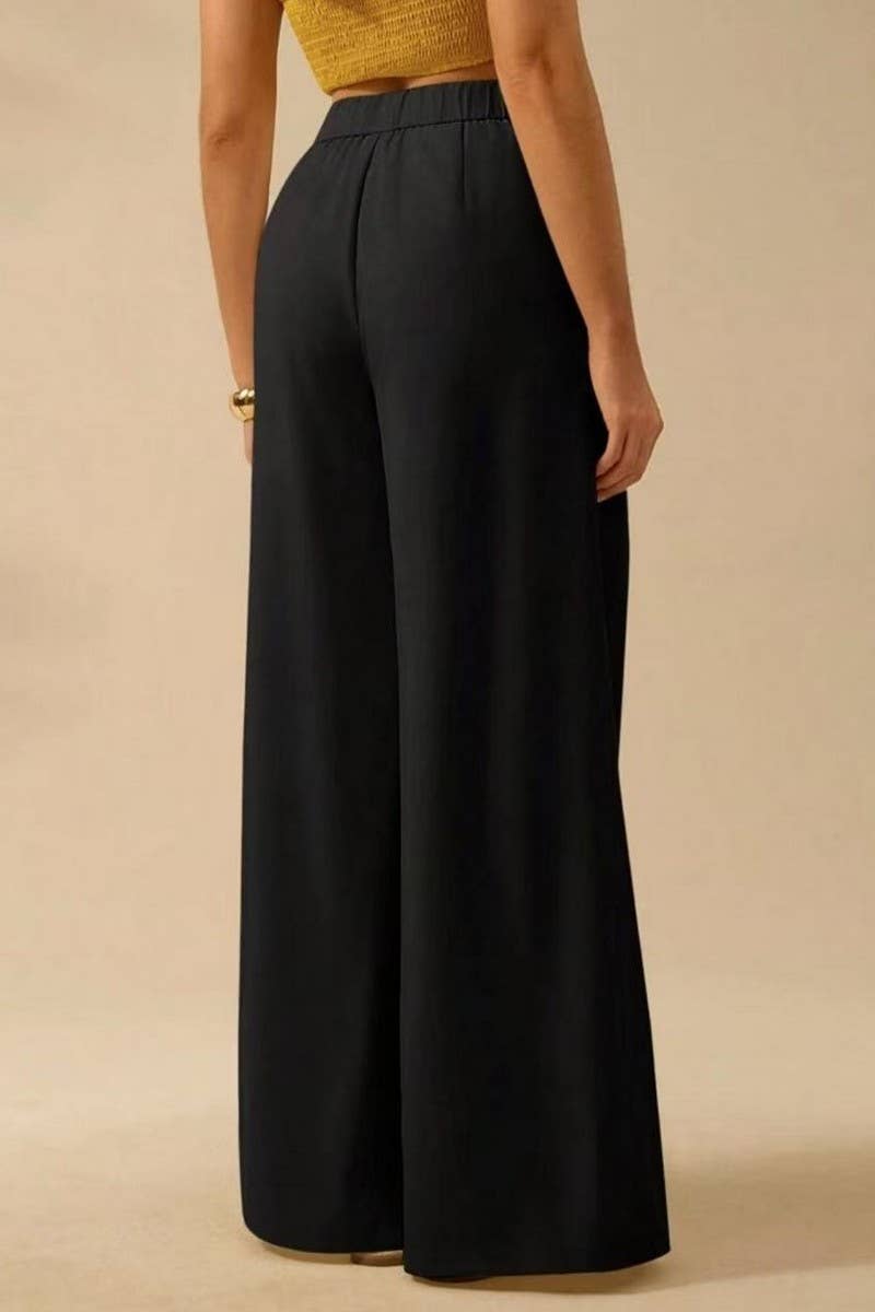 CWBLP2032_FLORAL PRINT LOOSE HIGH-WAIST WIDE LEG PANTS