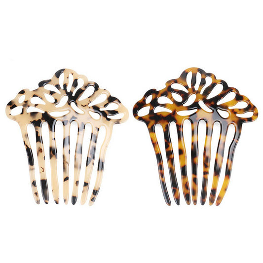 HOLLOW ACETATE COMB HAIR ACCESSORIES