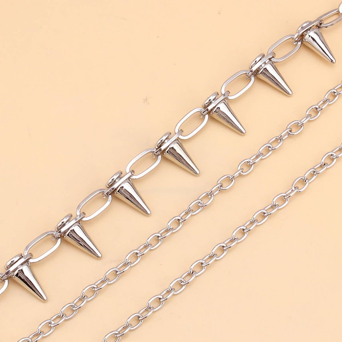 HIP HOP PUNK METAL RIVET MULTI-LAYER PANTS CHAIN