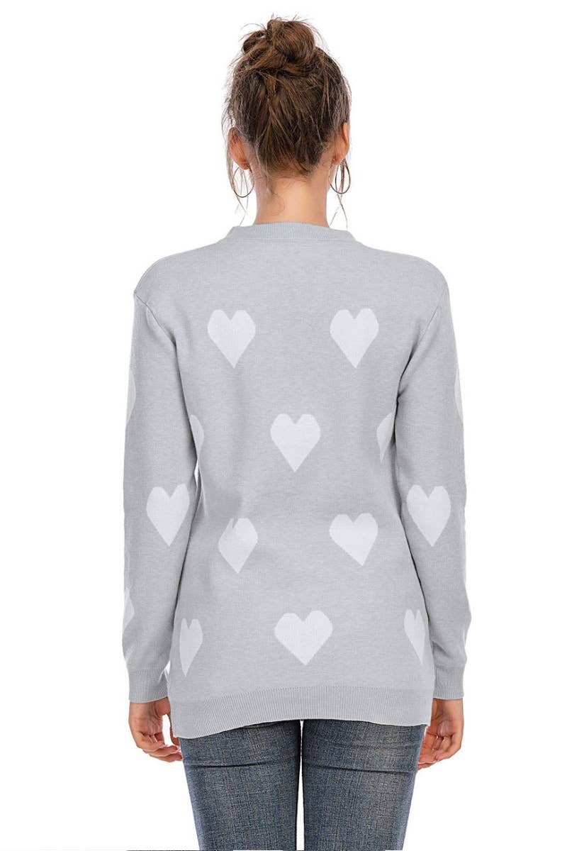 CWOSWL5199_LOOSE LOVE CREW-NECK LONG-SLEEVED SWEATER