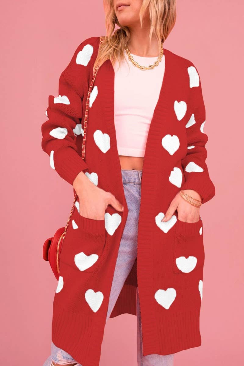 CWOCAL1822_AUTUMN WINTER LOVE LONG SLEEVE SWEATER CARDIGAN