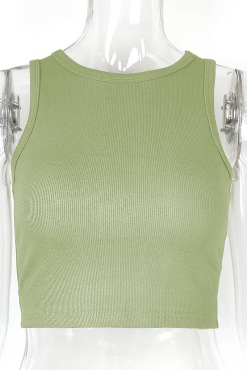 CWTTK0811_SPORTS SHORT SLEEVELESS TIGHT-FITTING VEST