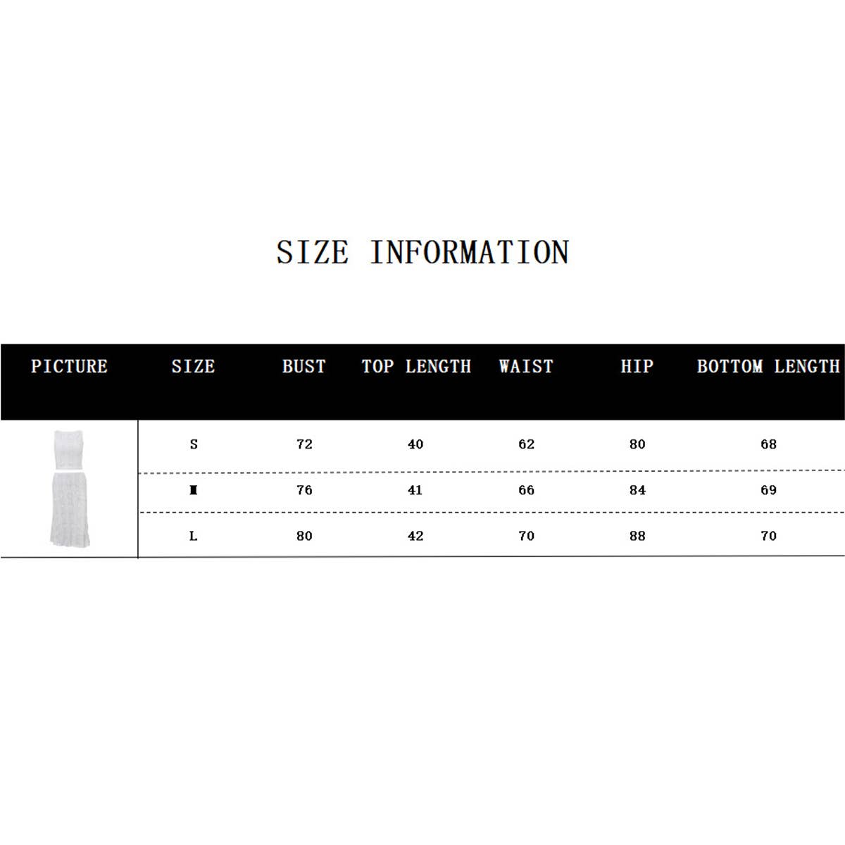 Chic casual two-piece set round neck top skirt