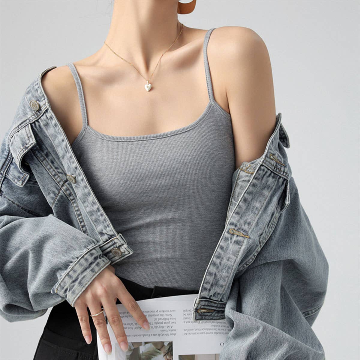 Essential Basic Ribbed Camisole Top In 7 Colors