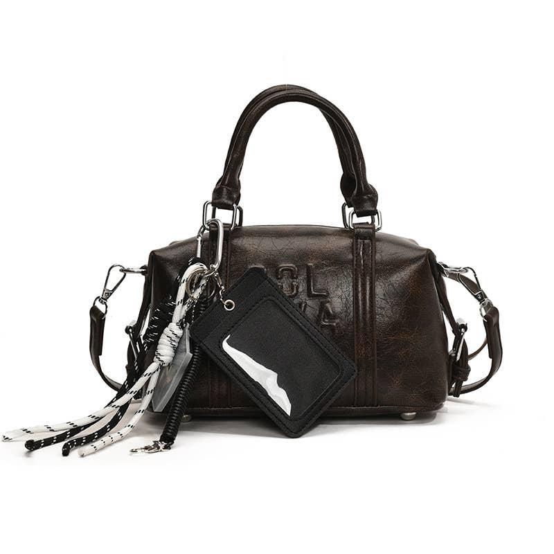 Retro portable Boston pillow bag