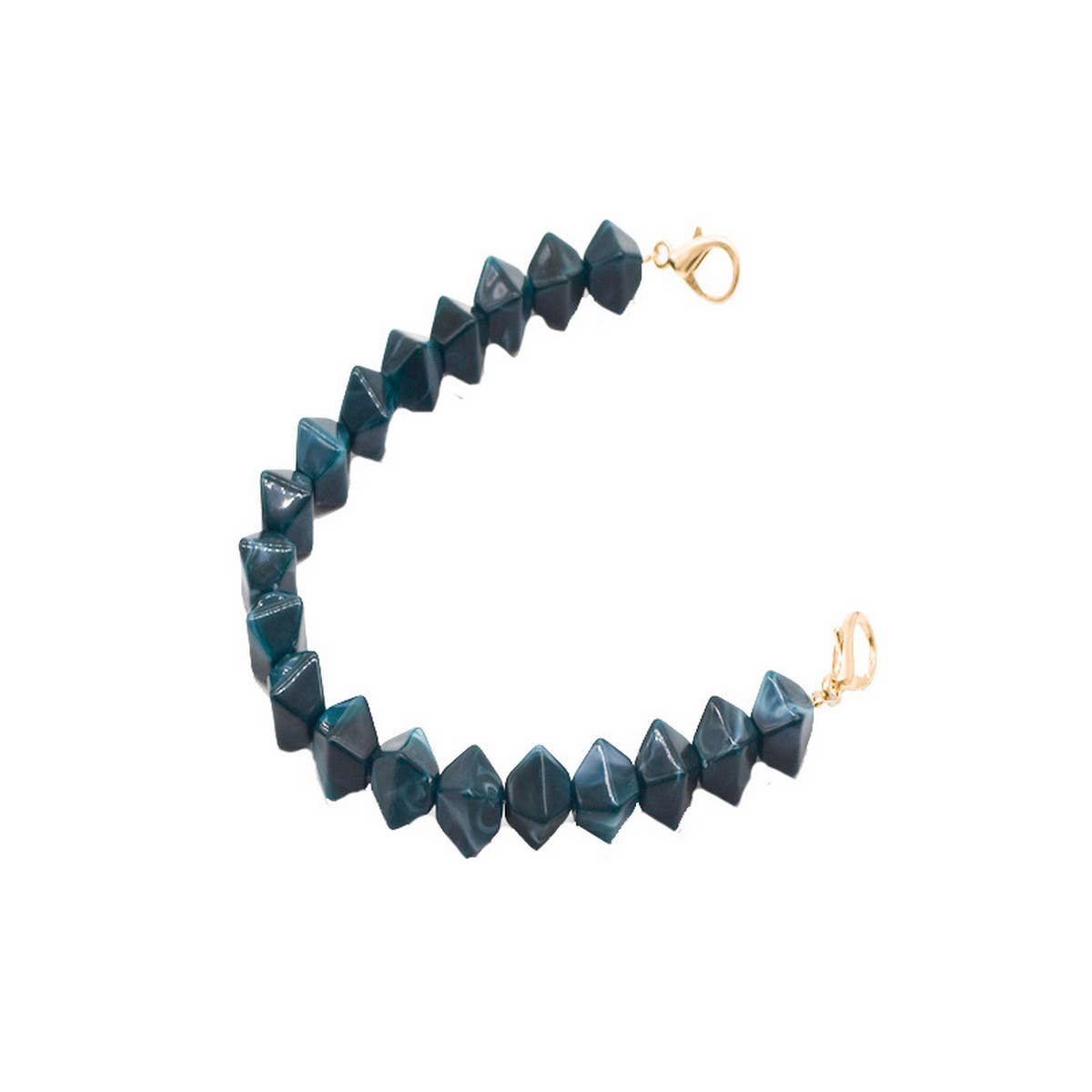 Colorful Acrylic Irregular Bead Bag Chain 11.81in