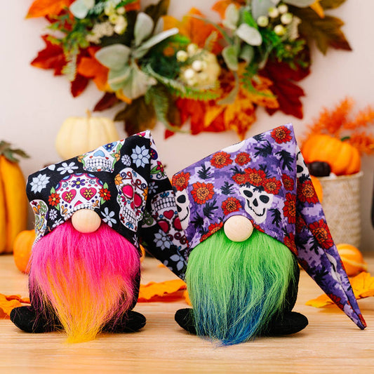 HALLOWEEN HAT DWARF DOLL COLORFUL ORNAMENTS