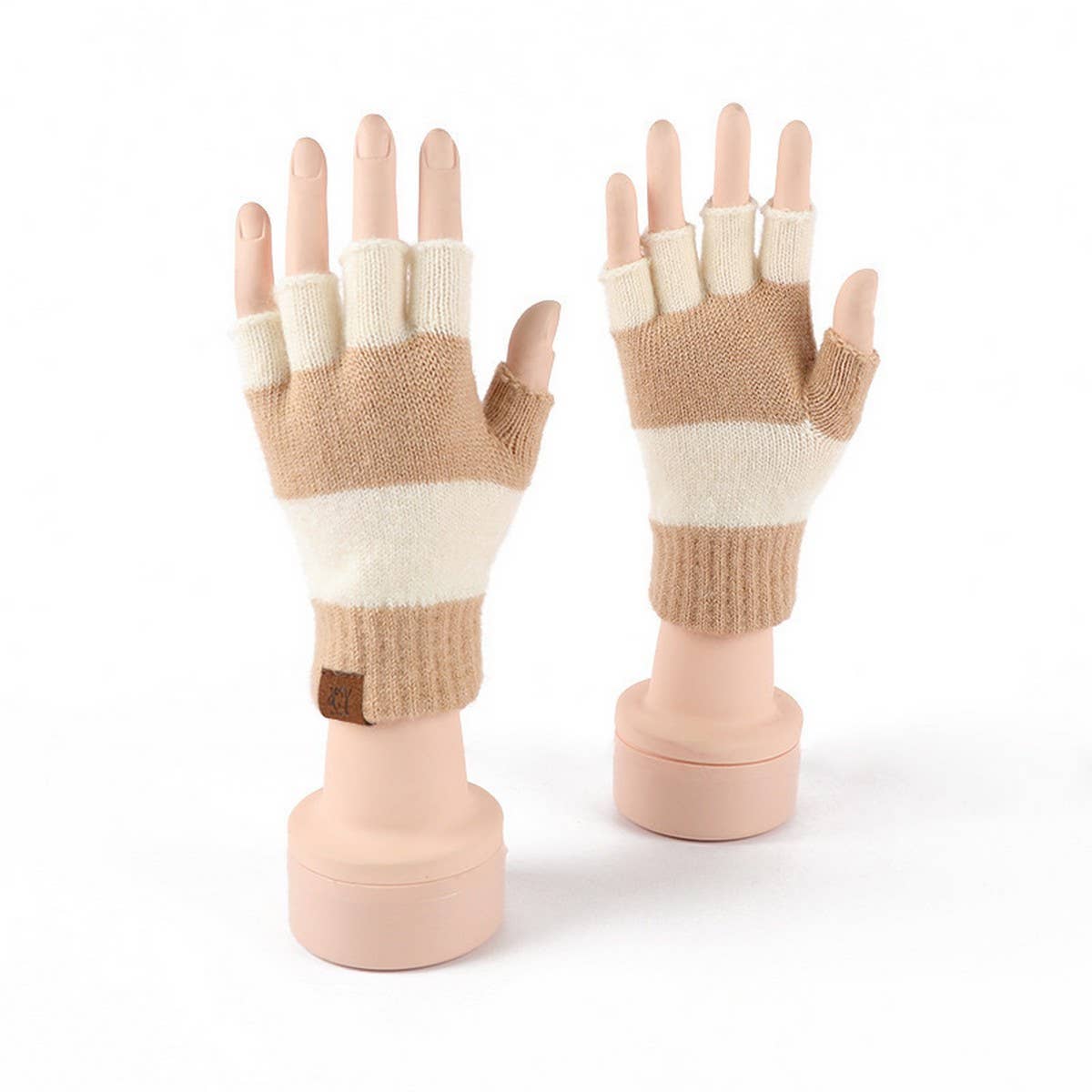WINTER FINGERLESS KNITTED WARM TOUCHSCREEN GLOVES