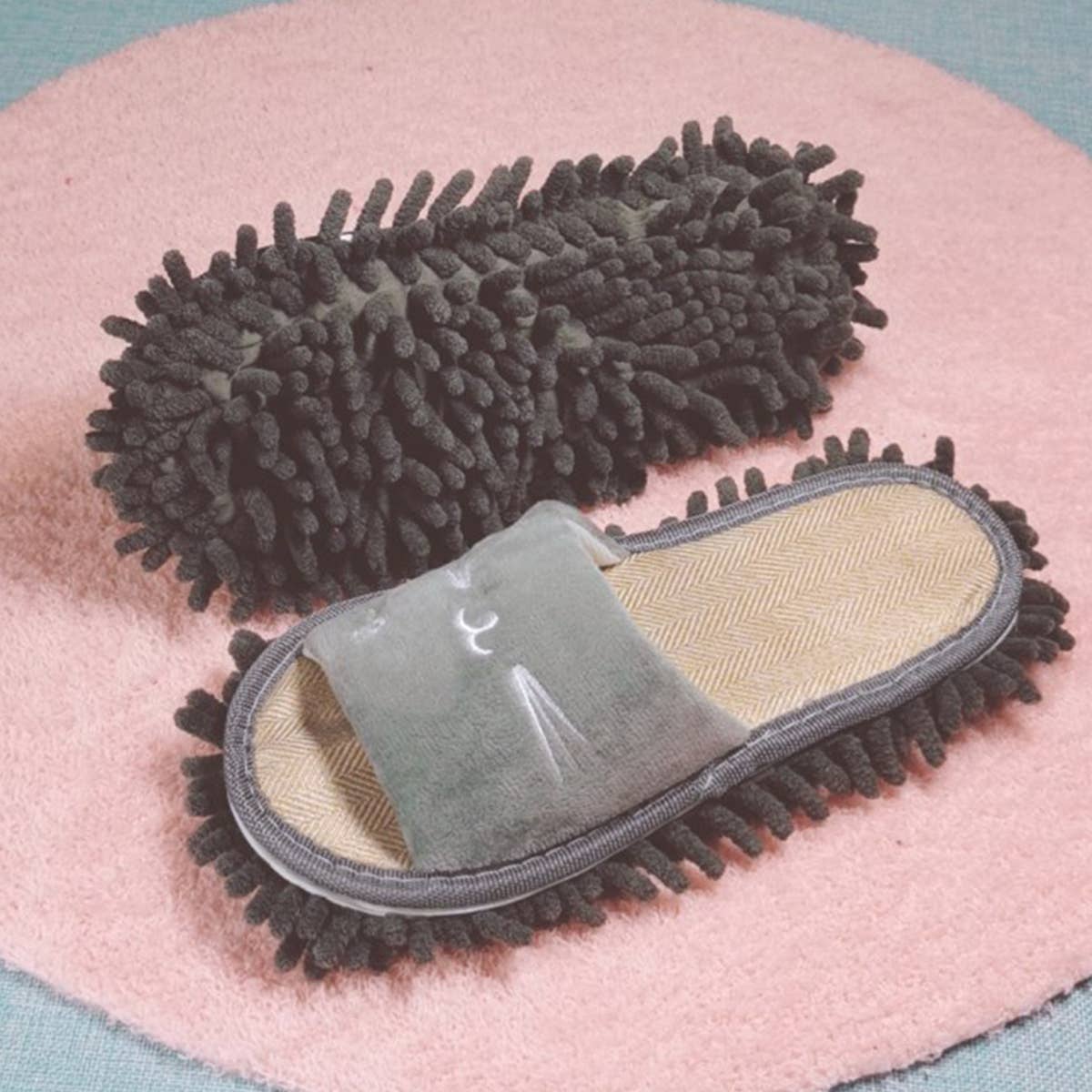 WASHABLE MOP SLIPPERS  MOP SHOES DUSTING SLIPPERS