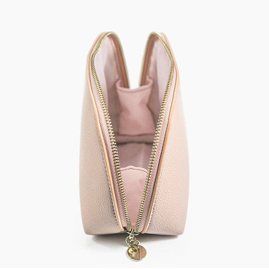 TRAVEL PORTABLE SOLID COLOR SHELL COSMETIC BAG_CWAB1098
