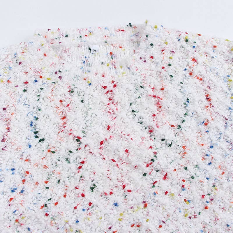 COLORFUL DOT ETHOS COMMUTER ROUND NECK SWEATER