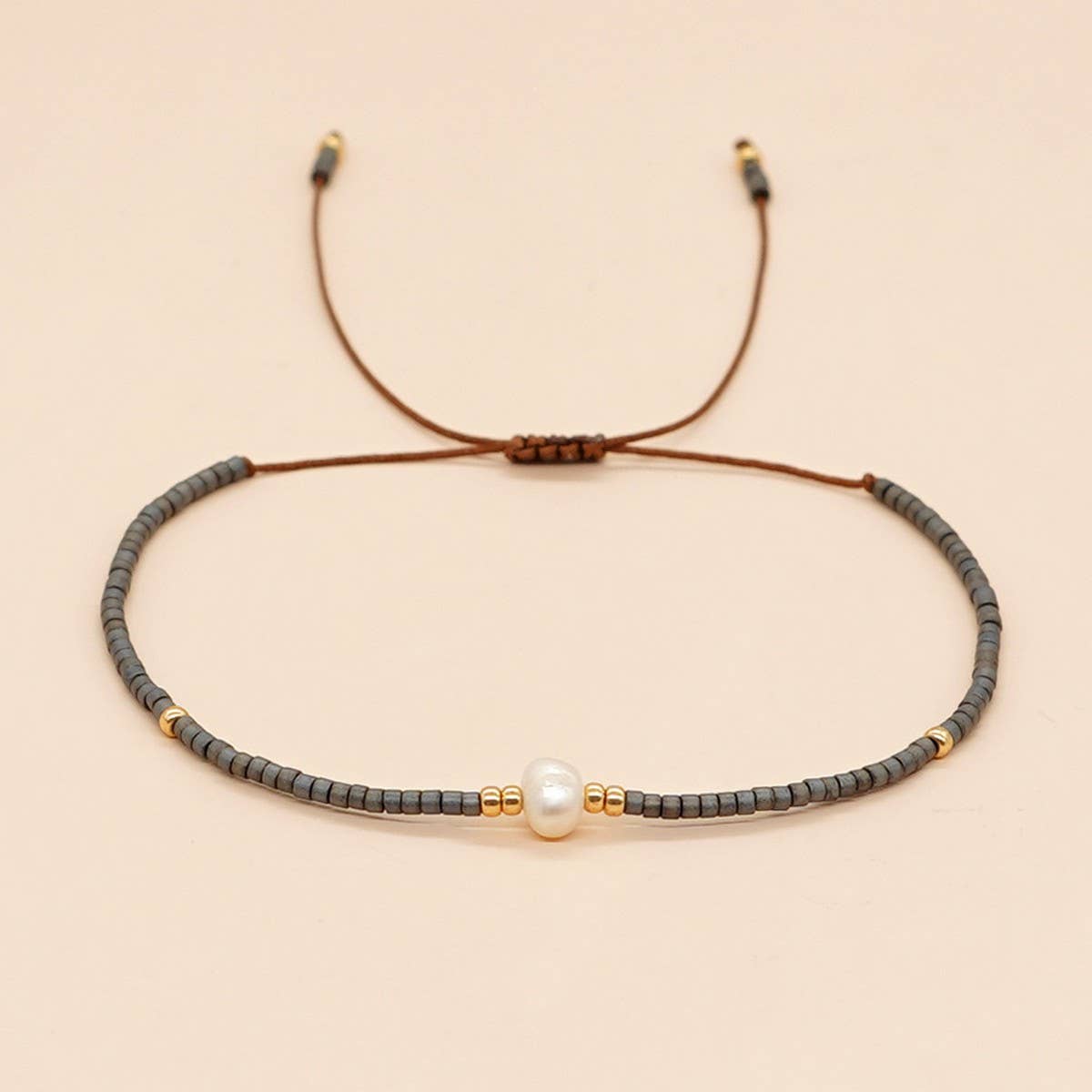 HAND-WOVEN FASHIONABLE RICE BEADS BRACELET_CWAB4621